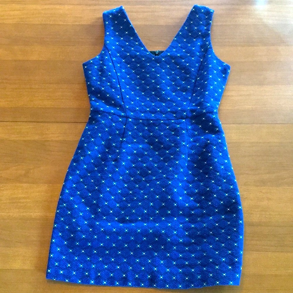 Vintage 60s inspired crochet tweed-like woven shift dress - mod retro secretary